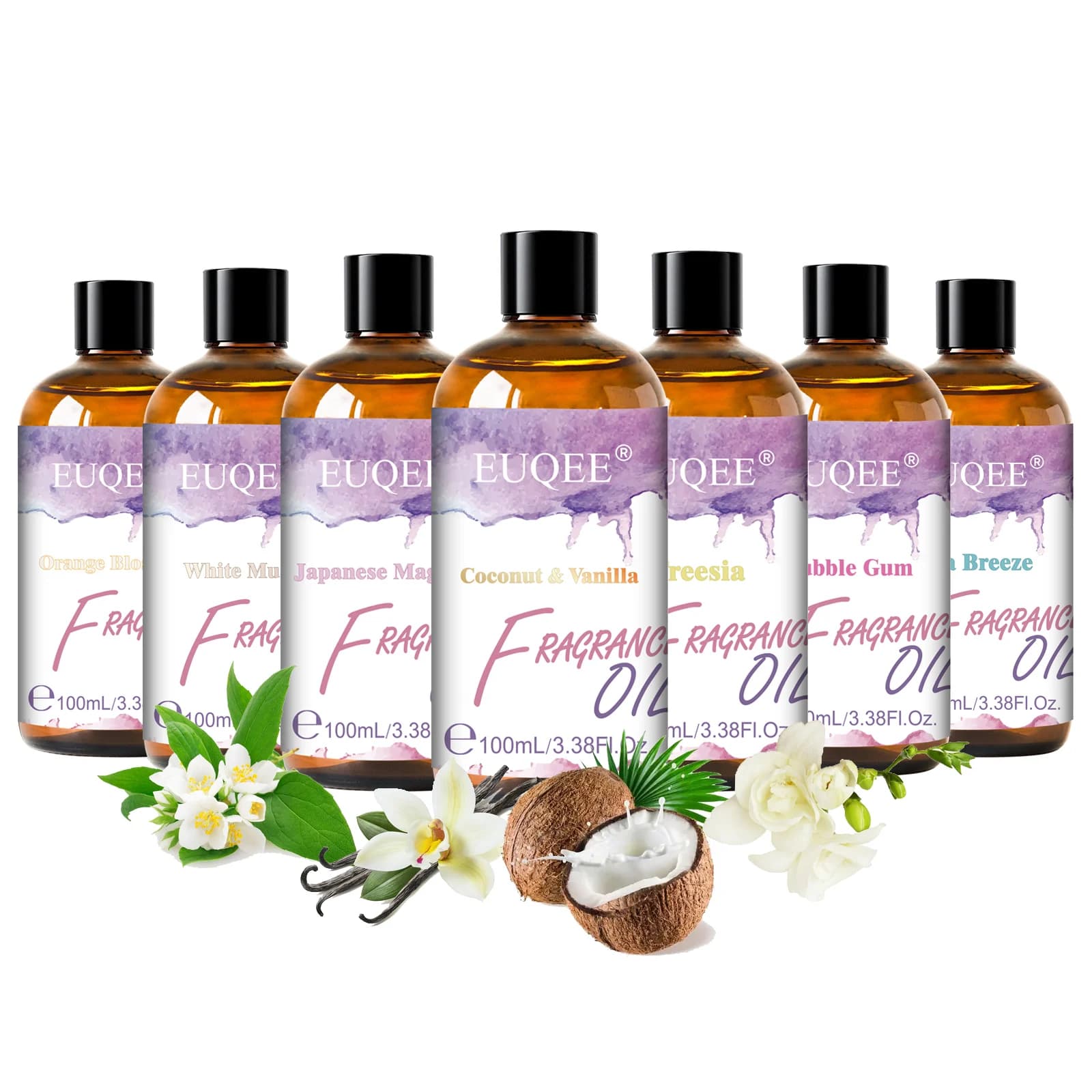 Huile parfumée d'aromathérapie EUQEE 100 ml pour diffuseur