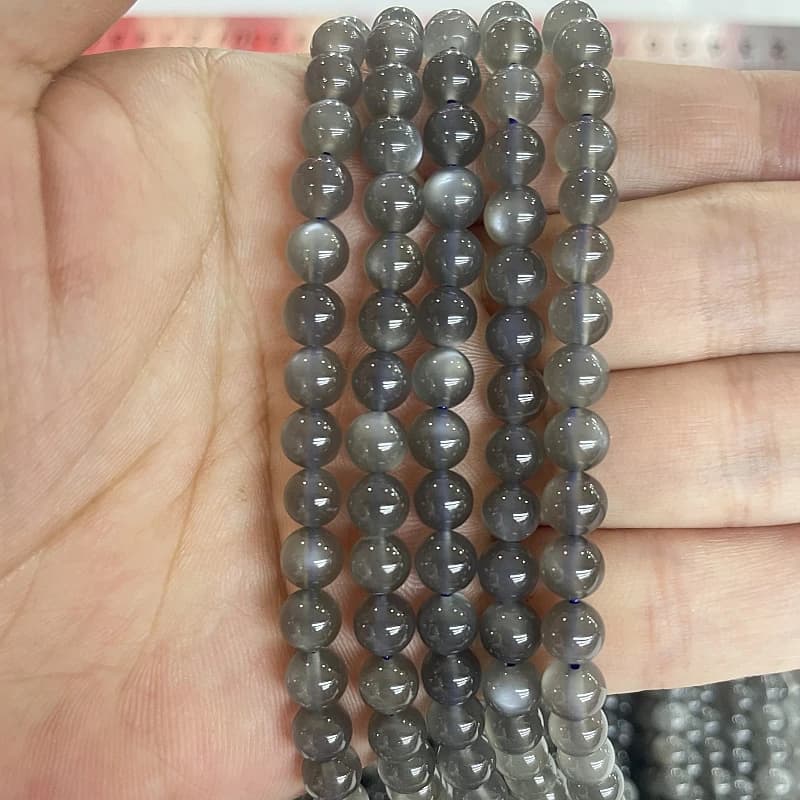 Perles rondes en pierre de lapis-lazuli noire naturelle, pour la fabrication de bijoux, accessoires pour bracelets et boucles d'oreilles, 15'' 6/8/10/12mm