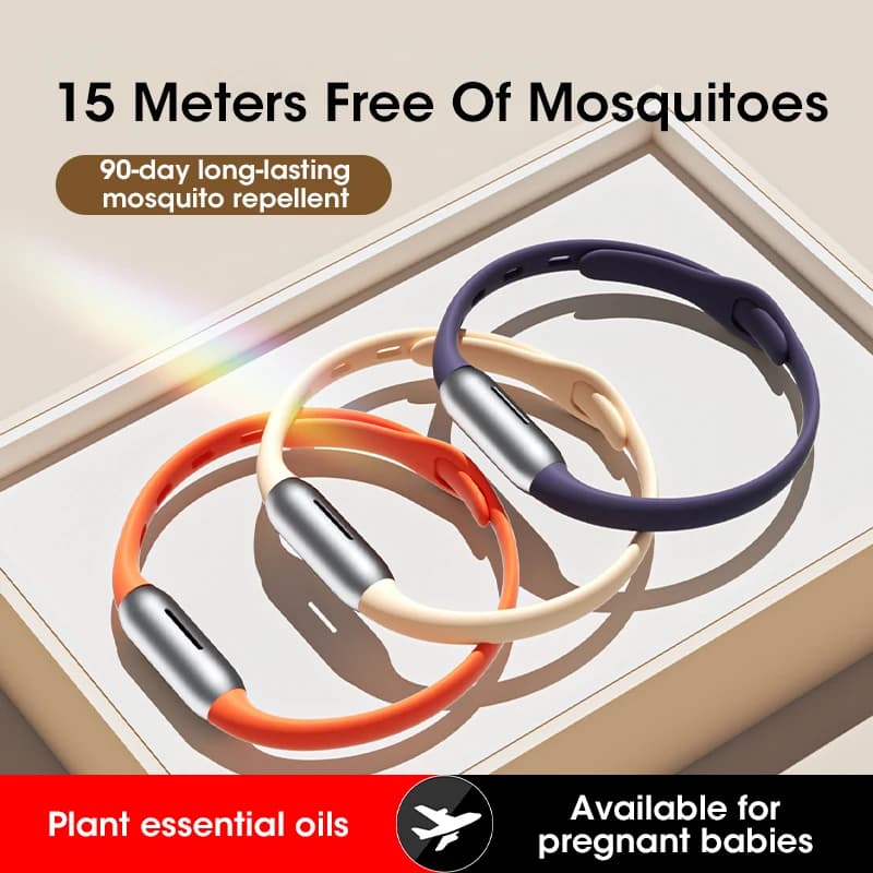 Bracelet anti-moustiques à l'huile essentielle de plantes naturelles pour enfants et adultes, non toxique, pour les sports de plein air et les voyages, protection du poignet