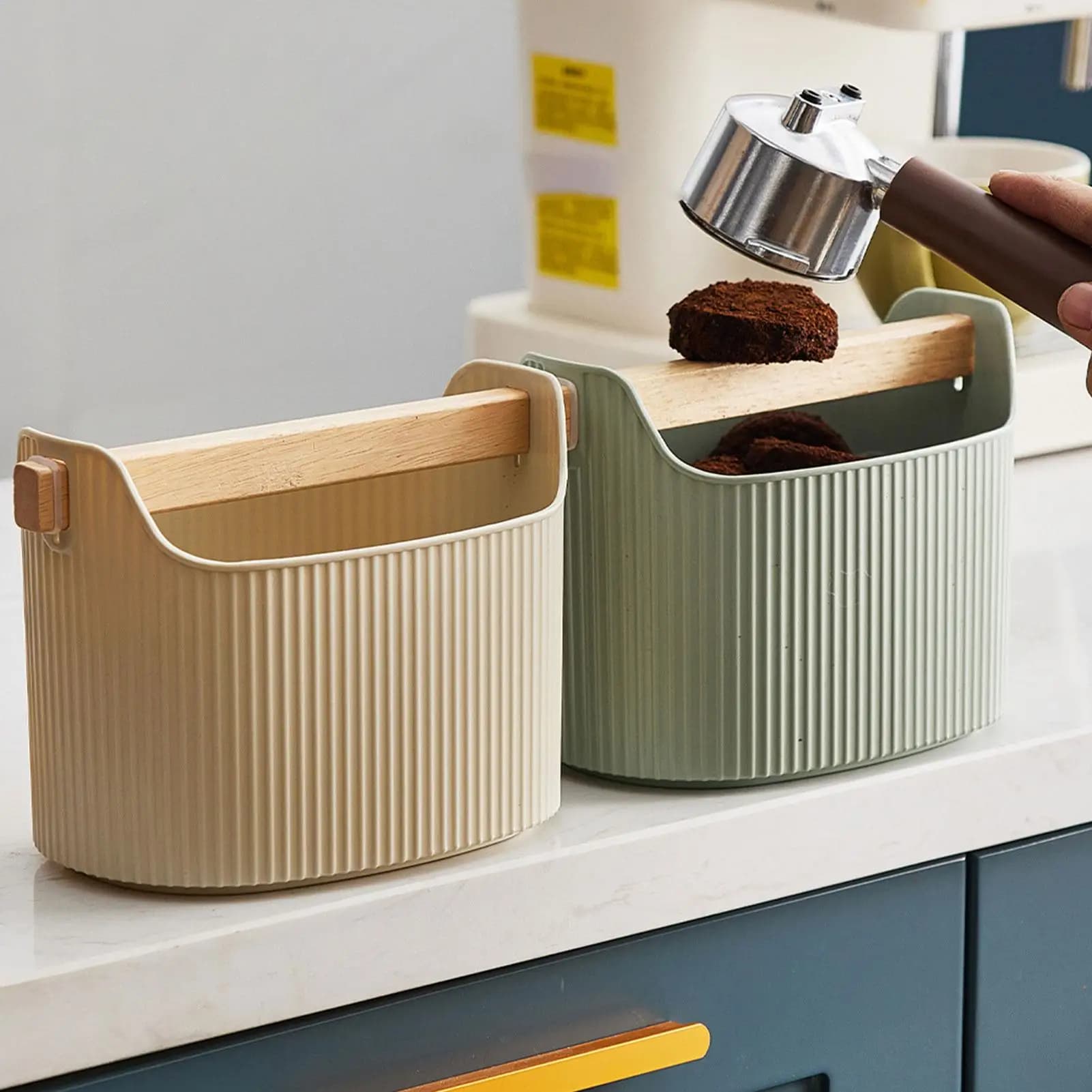 Bac à expresso amovible, seau à expresso antichoc, boîte à café anti-dérapante, bac à déchets de café