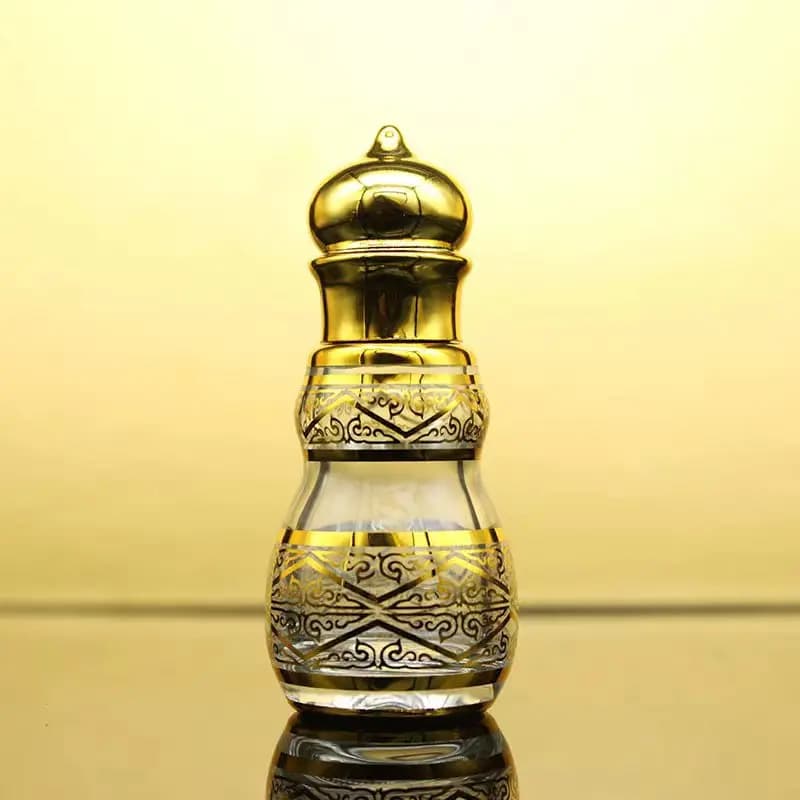 12/36 pièces 12ML bouteille vide en verre à bille huile Attar/bouteille d'huile essentielle