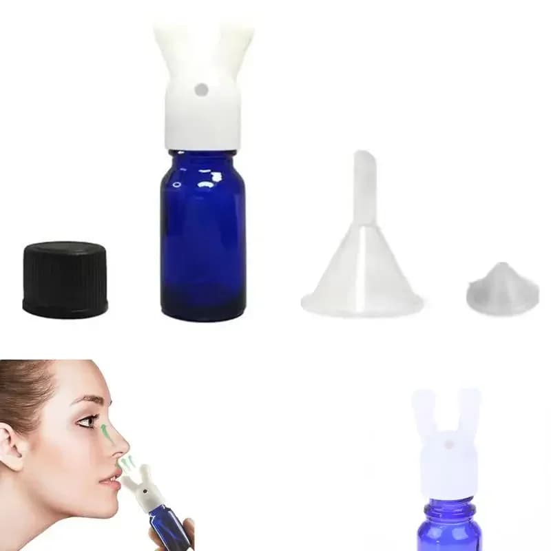 Bouteille d'inhalateur d'huile essentielle et d'arôme étanche, Mini bouteille distributrice d'huile essentielle et de parfum, inhalateur d'huile essentielle