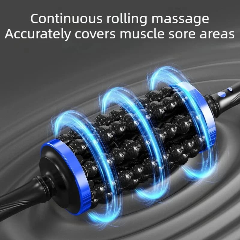 Rouleau de massage électrique pour relaxation musculaire, masseur de fascia, masseur corporel de fitness, masseur percussif pour pieds et jambes
