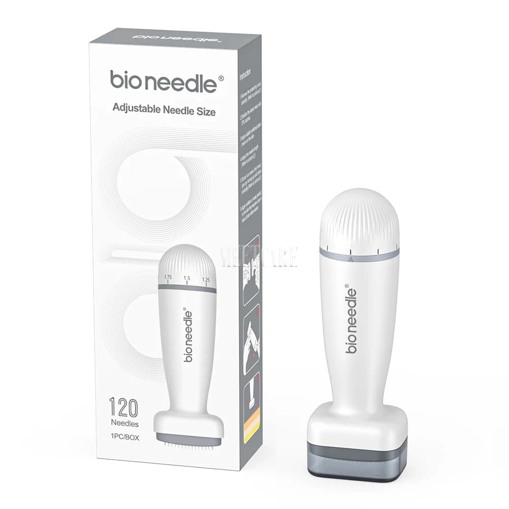 Aiguilles de dermaroller professionnelles pour micro-aiguilletage, dermaroller réglable pour le traitement de la perte de cheveux, outils de soin de la peau anti-âge