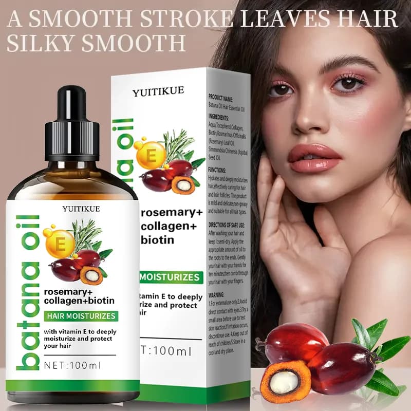 Huile essentielle pour cheveux YUITIKUE Batana | Avec romarin