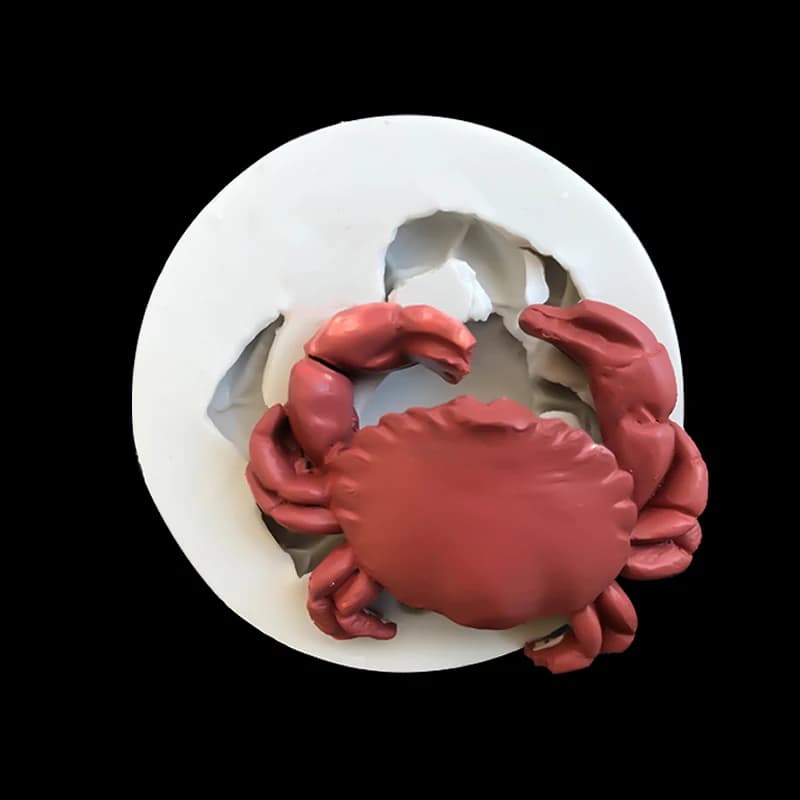 Moule en silicone en forme de crabe