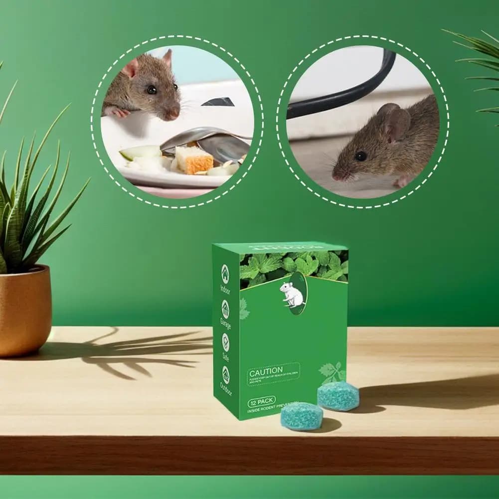 12 pièces naturel maison souris répulsif Anti-rat pilules plante huile essentielle l extérieur répulsif anti-rat pilule balle rongeur-réparateur