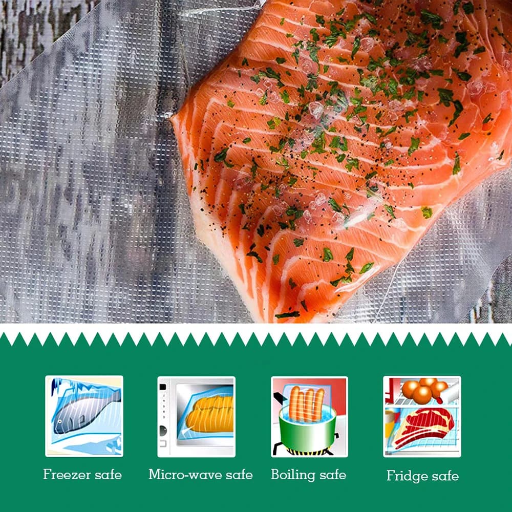 Sacs à rouler sous vide pour machine d'emballage sous vide, emballage alimentaire, sacs de conservation sous vide pour scelleuse sous vide