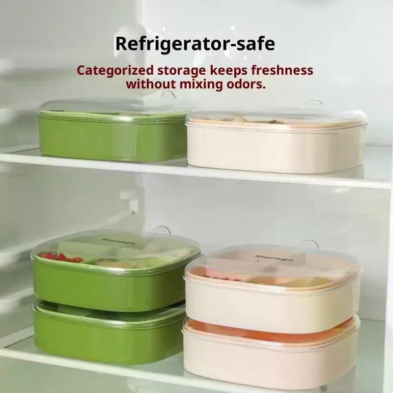 Boîte de conservation de cuisine, oignon, ail, gingembre, réfrigérateur, séparateur de congélation, sans odeur, boîte de rangement de cuisine, stockage de Drainage scellé