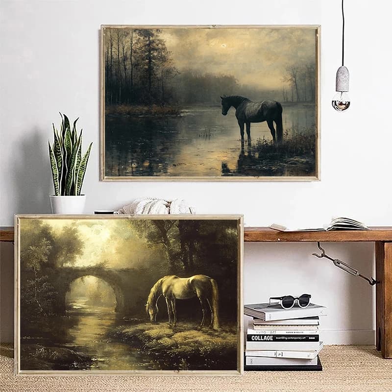 Affiches de cheval d'animaux sauvages classiques modernes
