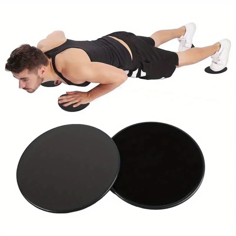 2 pièces Pilates disques coulissants Yoga Abs Fitness tapis de pied traîneau taille formateur planche coulissante pour le levage des hanches et l'entraînement de force centrale