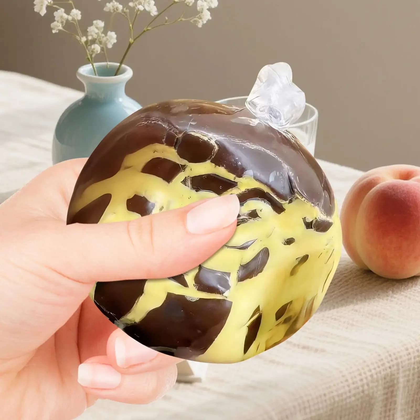 Jouet anti-stress en forme de doigt en pâte croustillante, à récupération lente, avec revêtement en cire, doux et non toxique, pour adultes et enfants