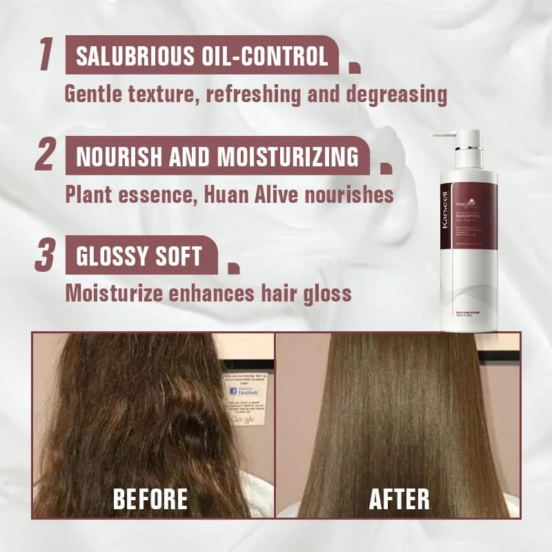 Karseell 500 ml shampooing à l'huile d'argan extrait de plantes
