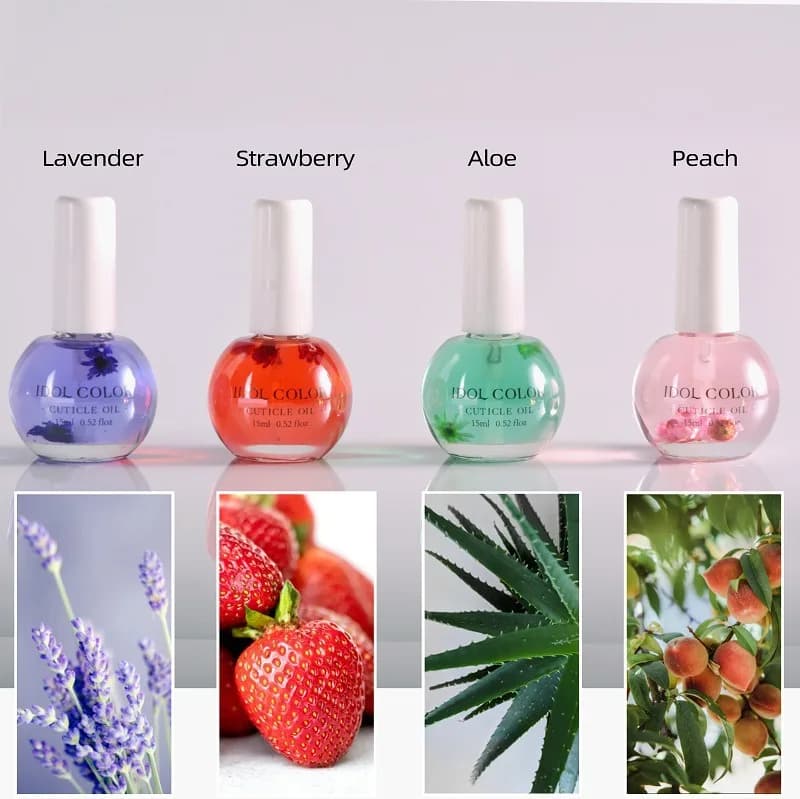 Huile de fleurs séchées pour manucure, 15ml, 8 documents