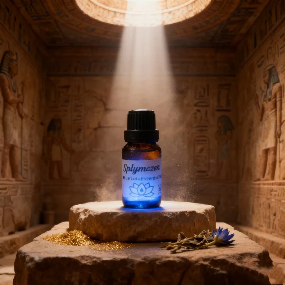 Huile de Lotus bleu naturel (20 ml/100 ml) de qualité supérieure – Soulagement du stress, sommeil profond, soins de la peau, diffuseur, parfum domestique et fabrication de bougies