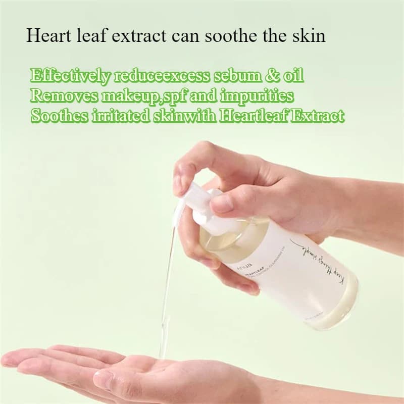 Ensemble de soins de la peau Anua, nettoyant visage Heartleaf, mousse nettoyante, nettoyage en profondeur des pores, huile démaquillante, ensemble de soins de la peau coréen original