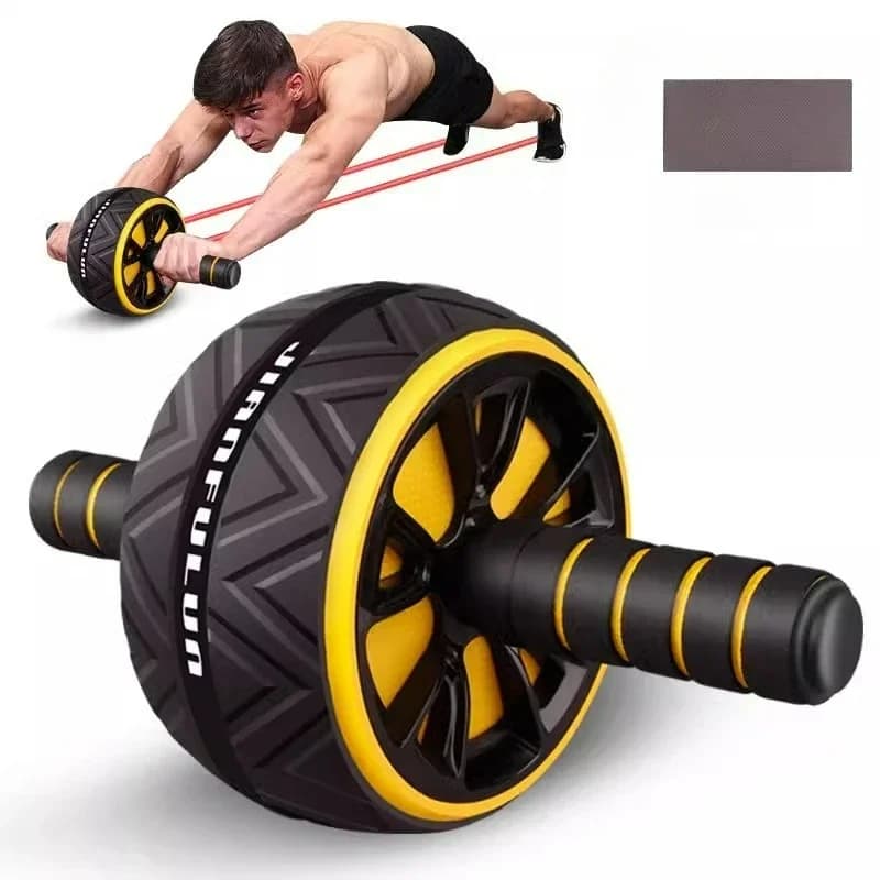Roue à roulettes Ab pour entraînement de base Abs, équipement de Fitness antidérapant pour gymnastique à domicile, exercice d'entraînement Abdominal pour hommes et femmes
