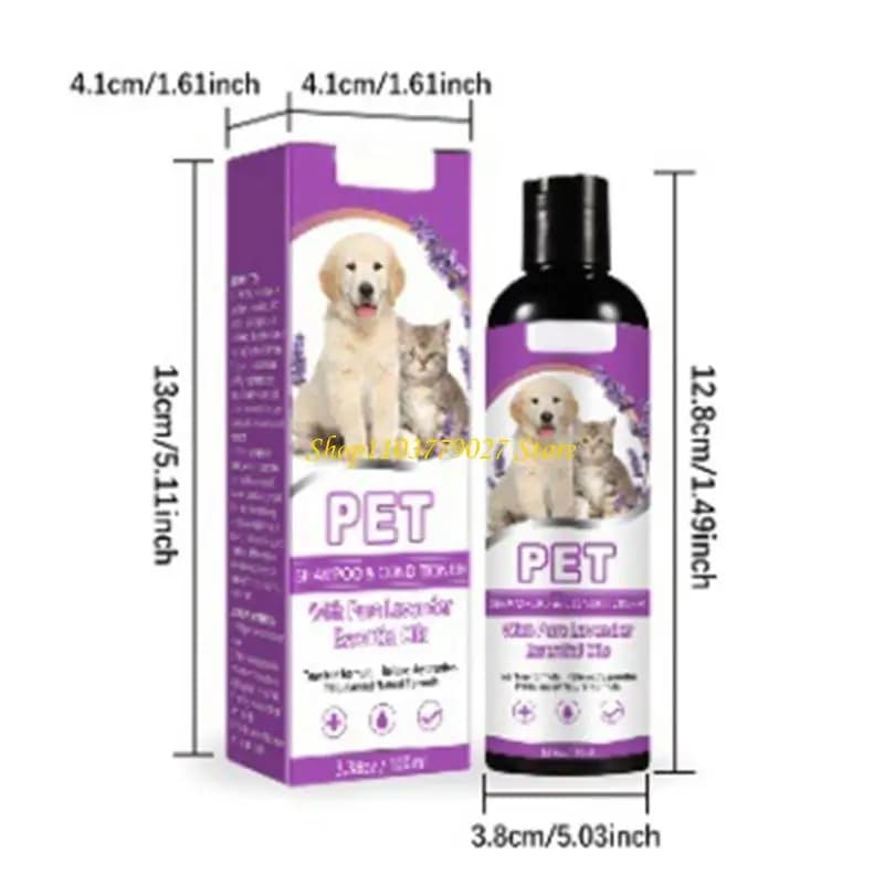C4DF Lotion bain pour animaux compagnie sûre douce 100 pour les démangeaisons sensibles le shampooing peau