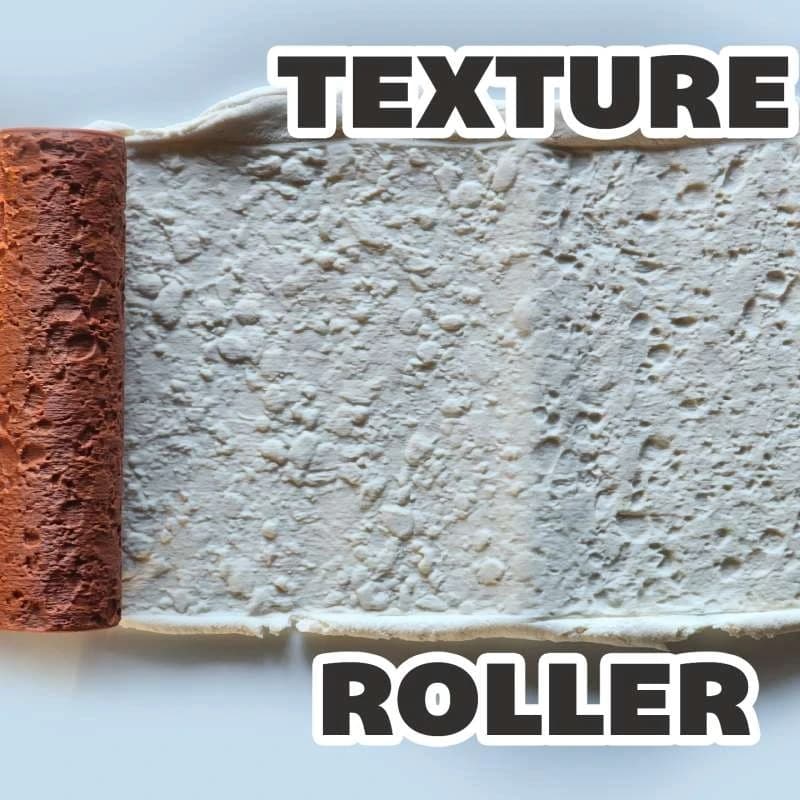 Outil de gaufrage à motif de texture de pierre de rivière pour la pâte polymère, la poterie et la céramique