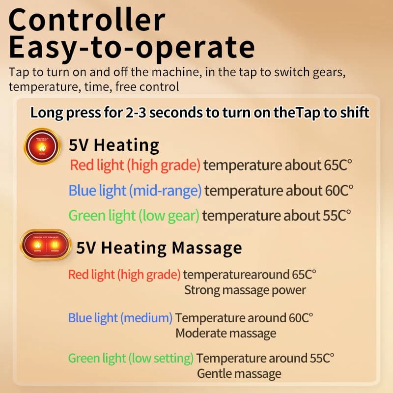 Enveloppe chauffante massante pour le coude - 3 niveaux de chaleur et de vibration pour la relaxation musculaire, le confort articulaire et les soins quotidiens pour les amateurs de fitness et les sen