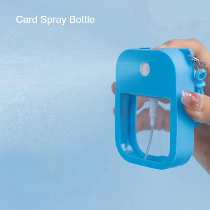 Spray désinfectant parfumé végétalien de 38 ml avec porte-clés, flacon vaporisateur d'alcool et d'eau, parfum de voyage