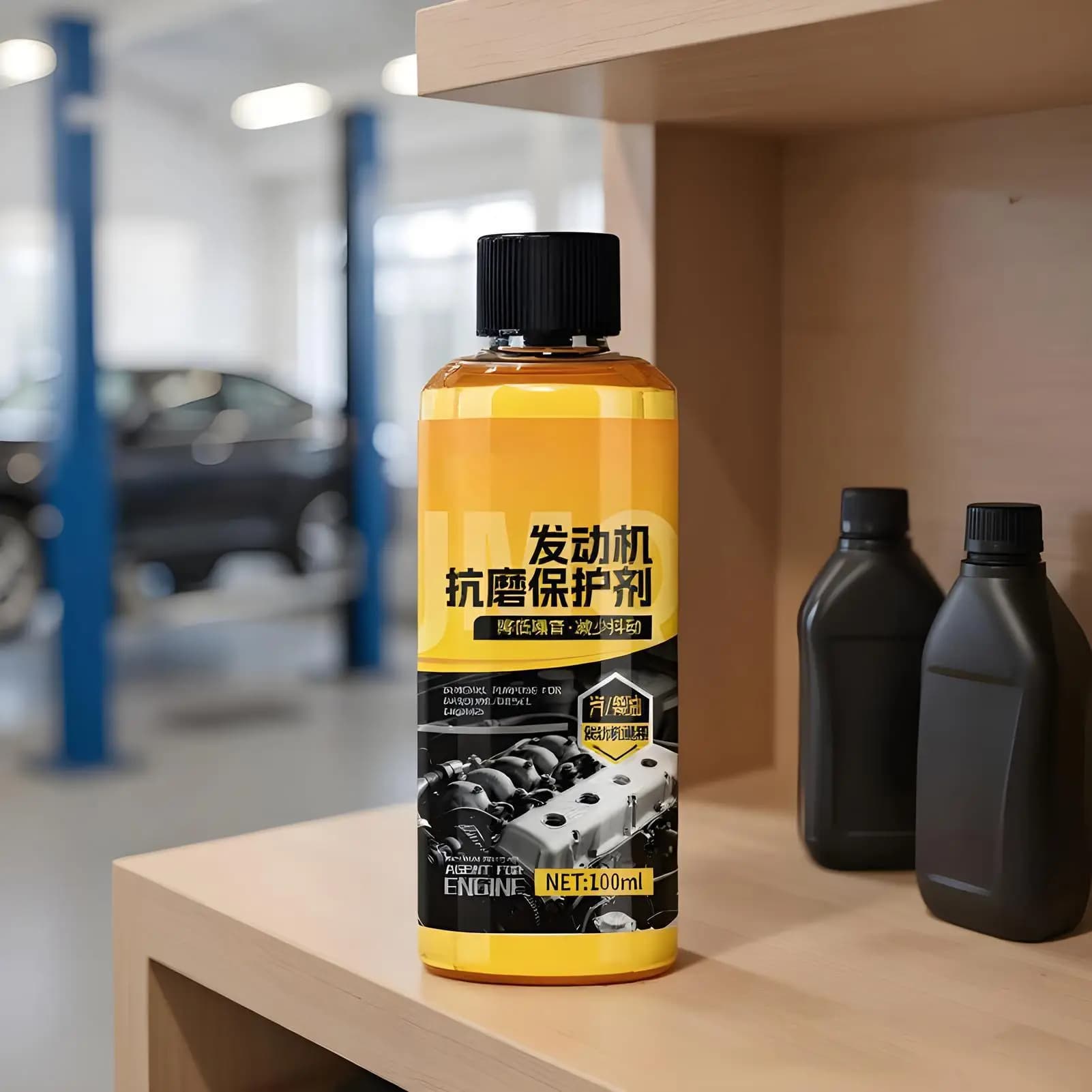 Additif de protection moteur 100 ml, traitements pour l'huile, pour la réduction du bruit et la protection contre l'usure du moteur, performances plus fluides, toutes saisons