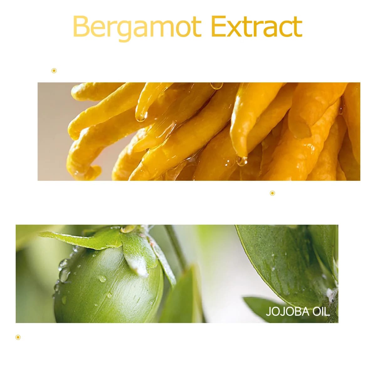 Huile essentielle de bergamote, une formule de parfum premium, adaptée au massage corporel et aux soins capillaires et à l'aromathérapie.