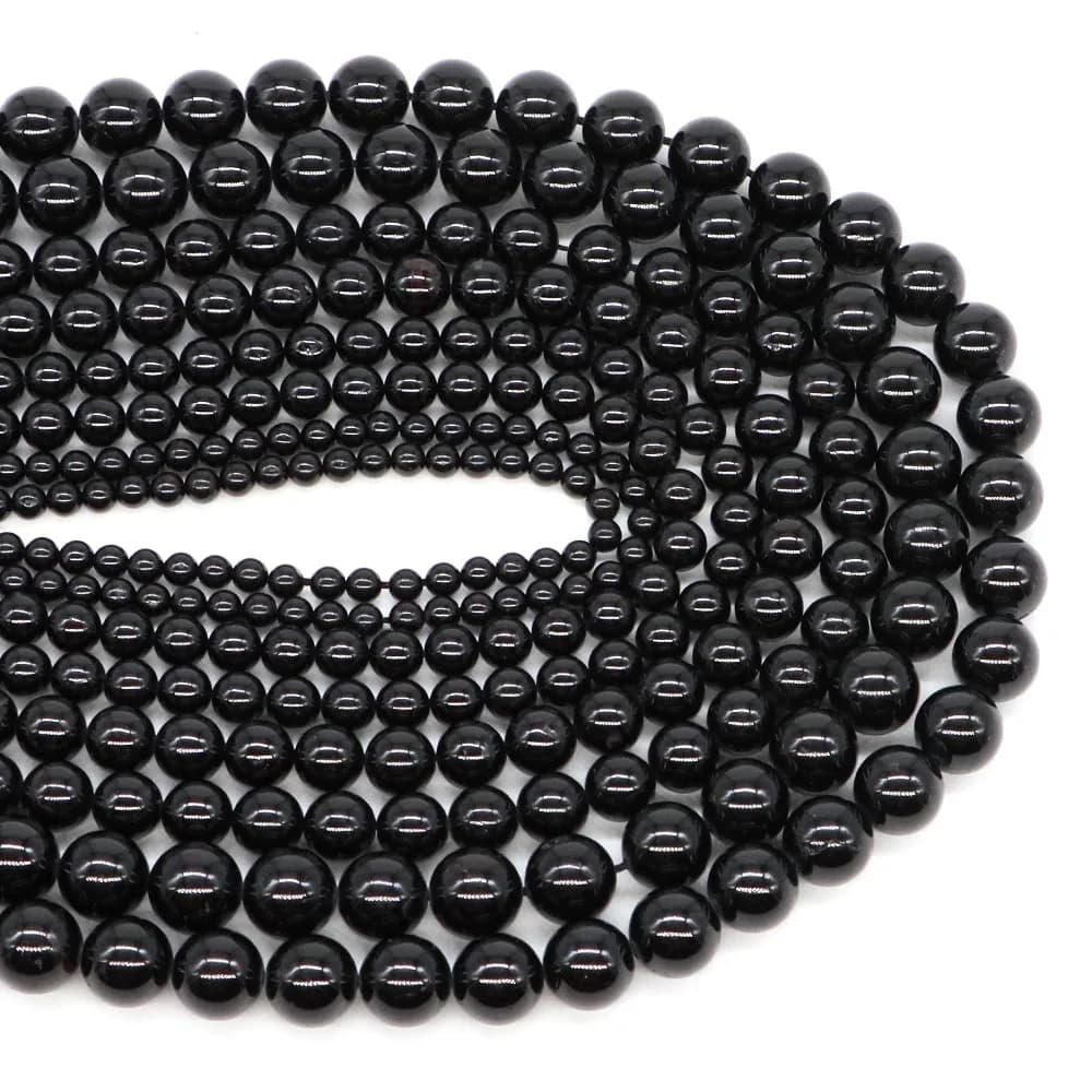 Perles de Tourmaline noire 4/6/8/10mm