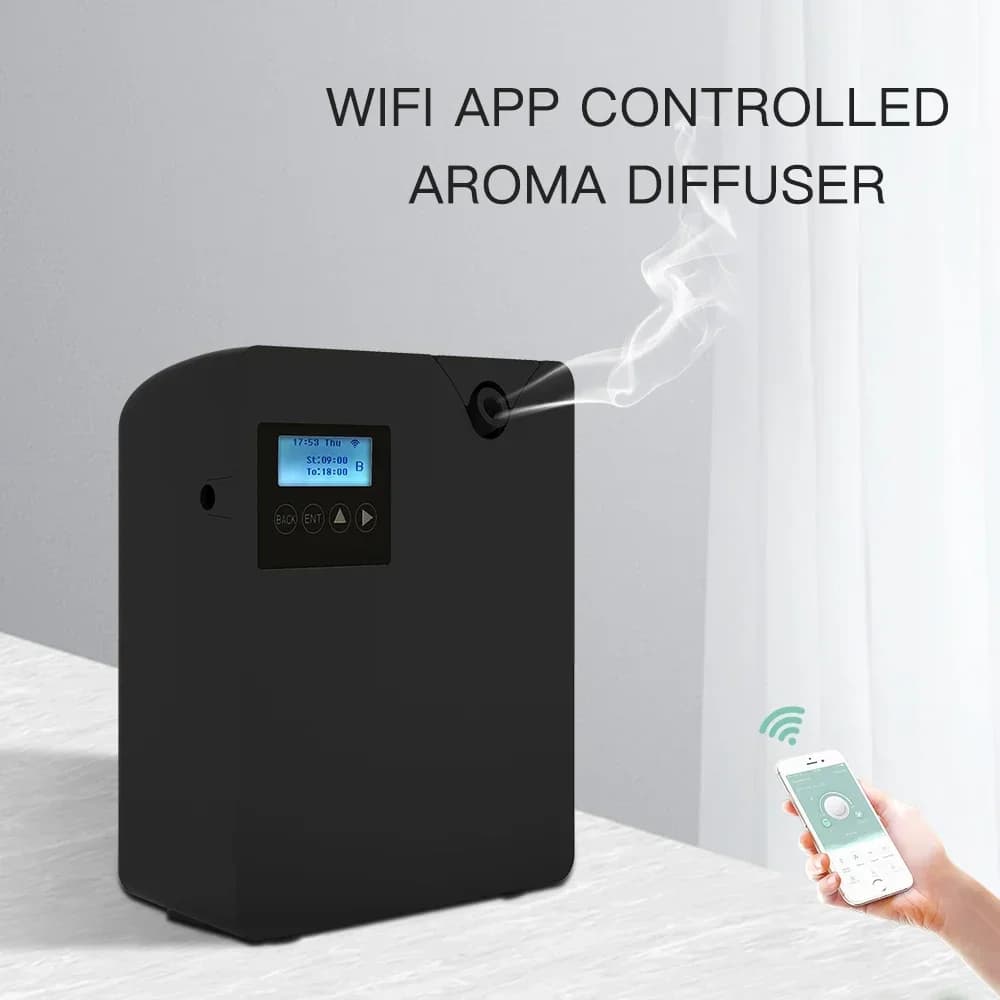 Diffuseur d'arôme pour désodorisant domestique, pulvérisateur d'aromathérapie, dispositif de parfum d'hôtel, Machine de parfum de pièce intelligente, contrôle par application