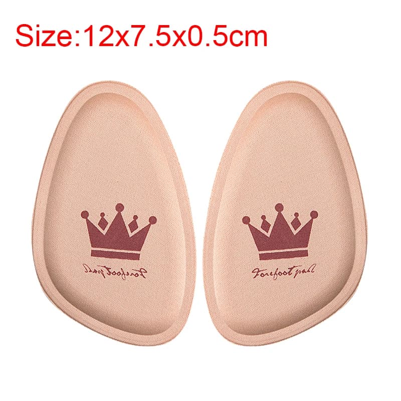 Femmes avant-pied coussinet soulagement de la douleur insérer demi-taille semelles antidérapantes coussin chaussure respirant absorbant la transpiration coussinets pour chaussures