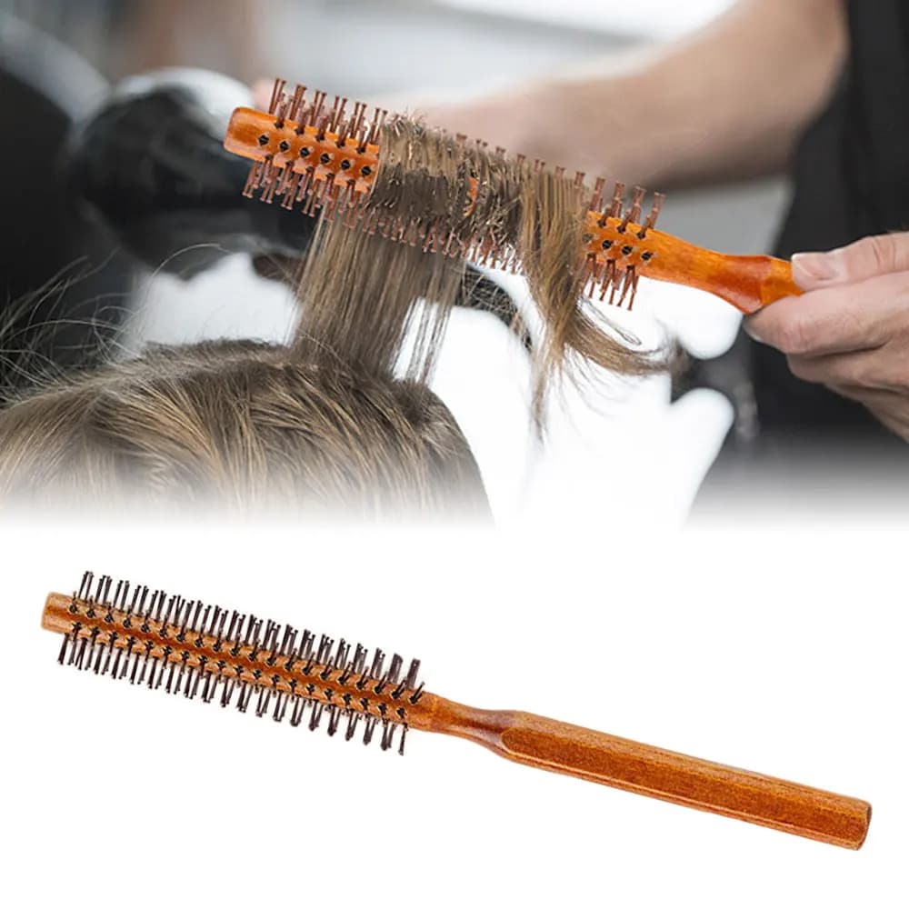 Brosse à cheveux à rouleau ronde et ronde, nouveau peigne à barbe unisexe