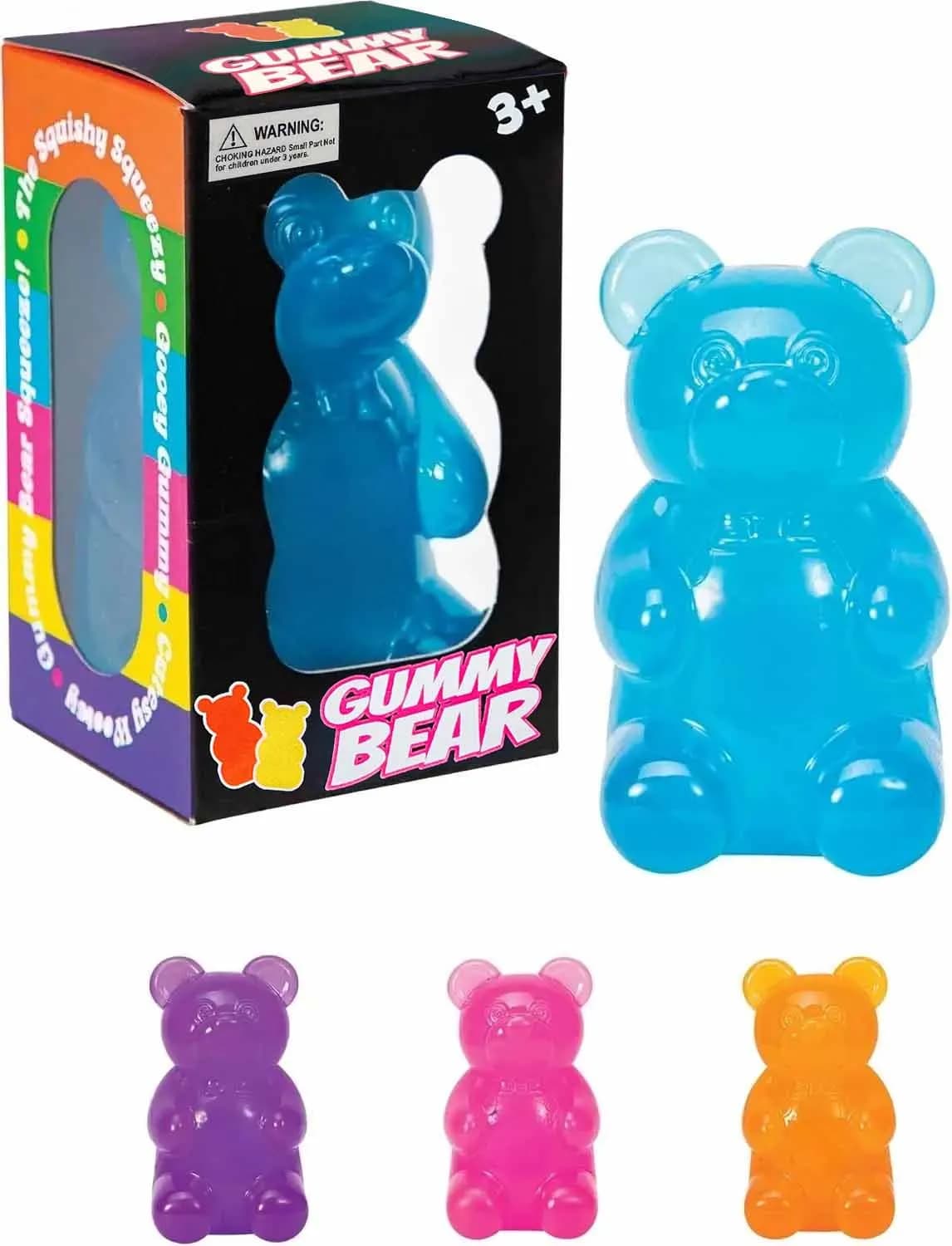 Jouet sensoriel anti-stress Gummy Bear, jouet à presser pour soulager l'anxiété, pour adultes atteints de TDAH