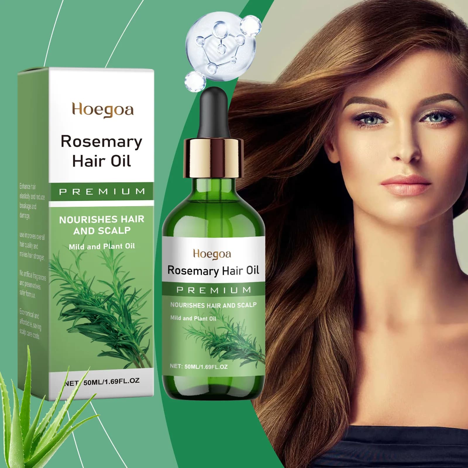 Huile essentielle de romarin pour cheveux, forte repousse lisse, épaissir les cheveux, traitement amincissant, huile revitalisante nourrissante, produit chaud, cadeaux