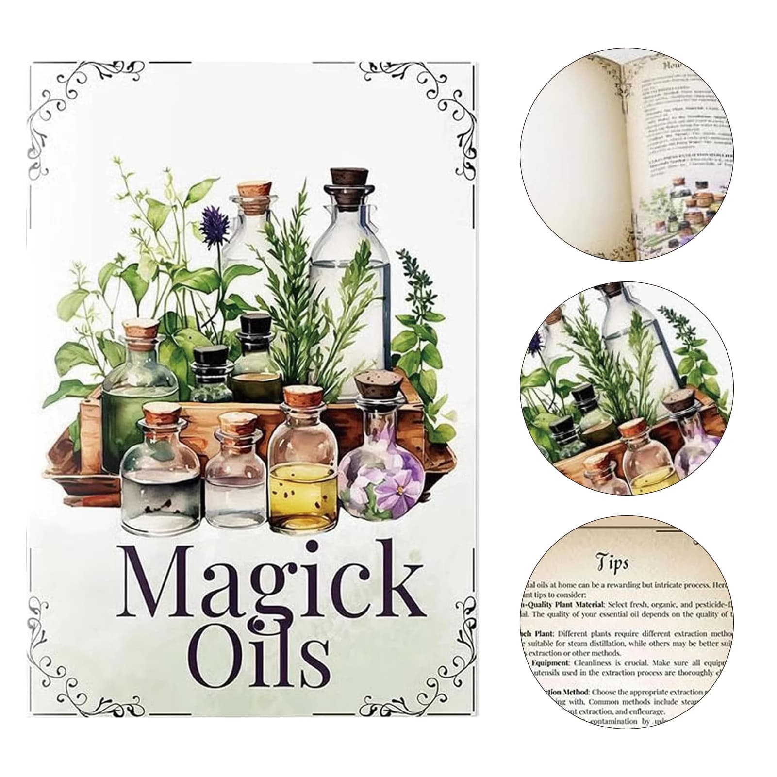 Guide de sort de sorcières de cuisine, expédition des propriétés de l'huile magique, cadeau idéal pour les amateurs de magie