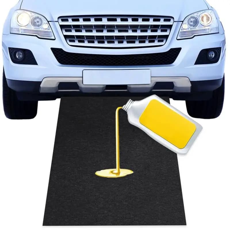 Polymères de protection de sol découpables sous la voiture, déversement d'huile sous la voiture, protection de sol d'allée, tapis lavable absorbant l'huile