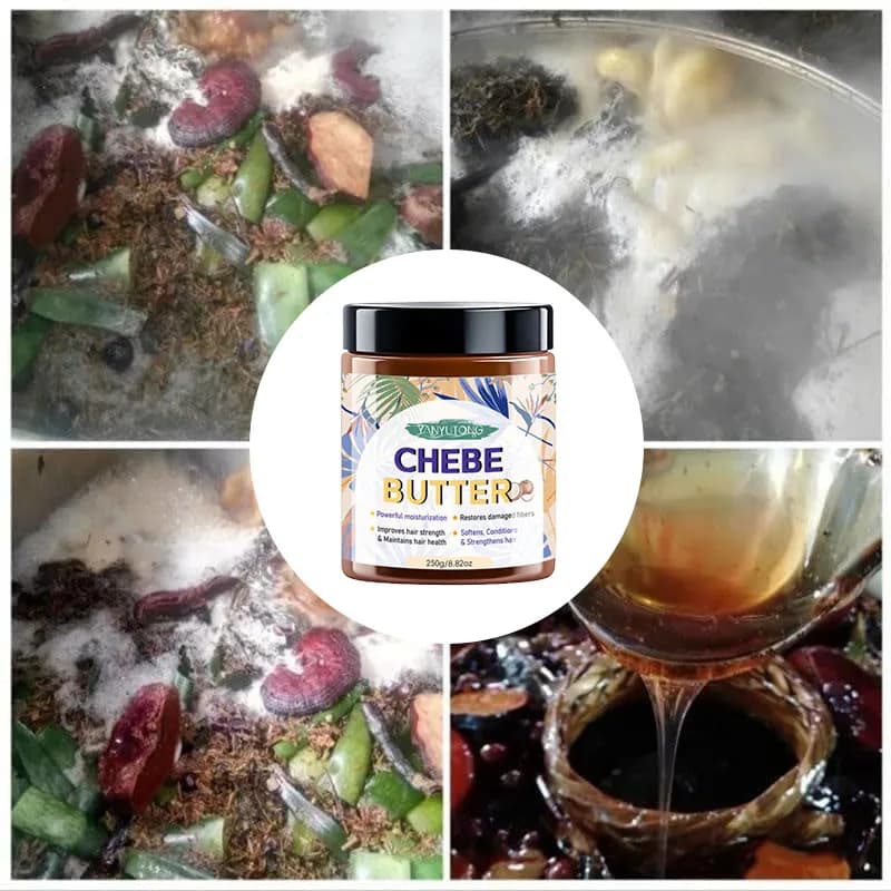 Chebe beurre 250g Afr herbes ricin Batana romarin soin des cheveux humidité