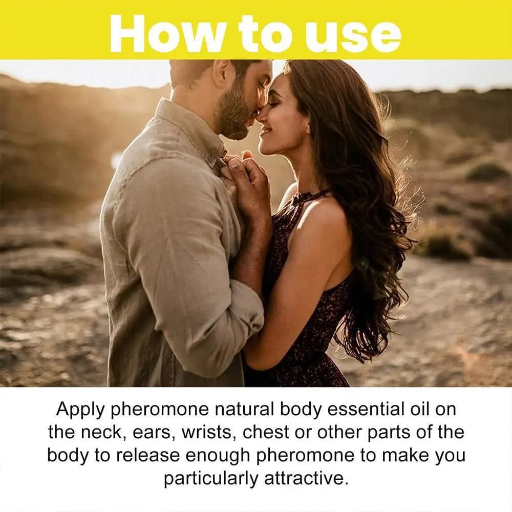 Parfum à l'huile essentielle de phéromone pour hommes - Parfum intense, conçu pour attirer les femmes, parfum longue durée