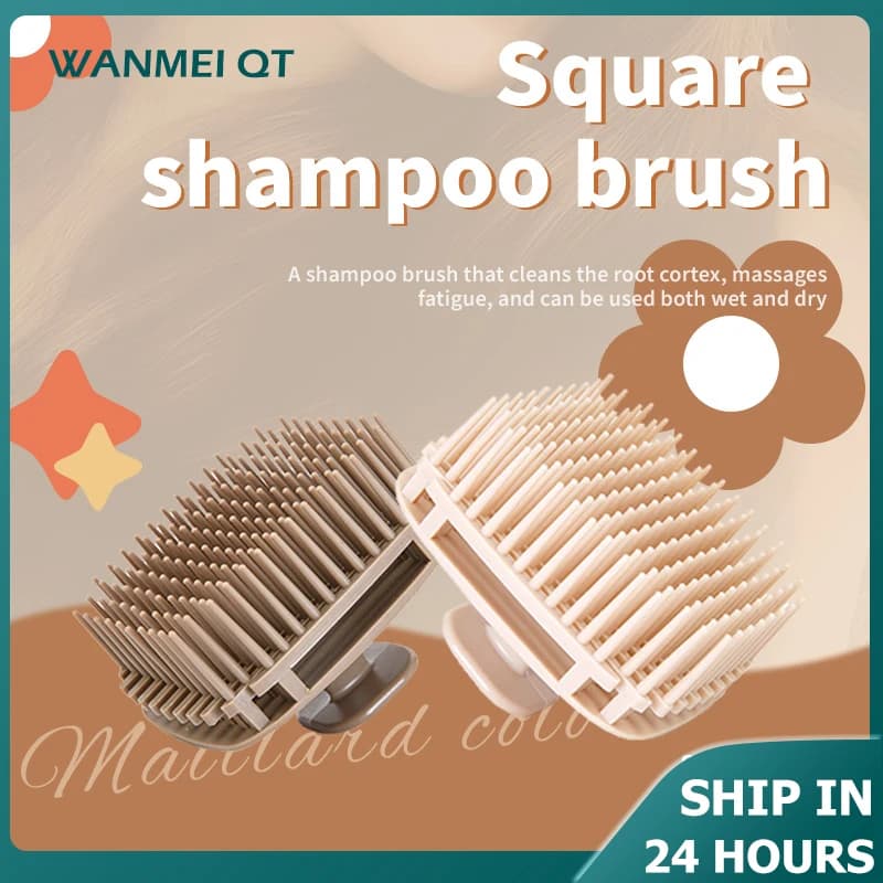 Brosse à shampoing en Silicone