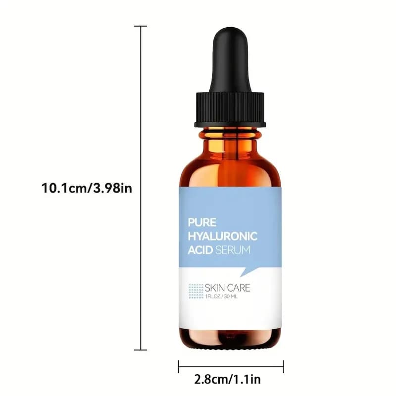 Liquide d'essence d'acide hyaluronique pur, 2 pièces, liquide de soin hydratant très efficace pour la peau, peut améliorer l'élasticité de la peau, 1 once