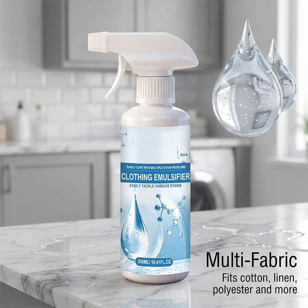 Spray détachant pour vêtements, détergent pour vêtements, pour taches d'huile, taches de sang, éliminateur de jaunissement, émulsifiant non ionique, nettoyant, 1/2 pièces