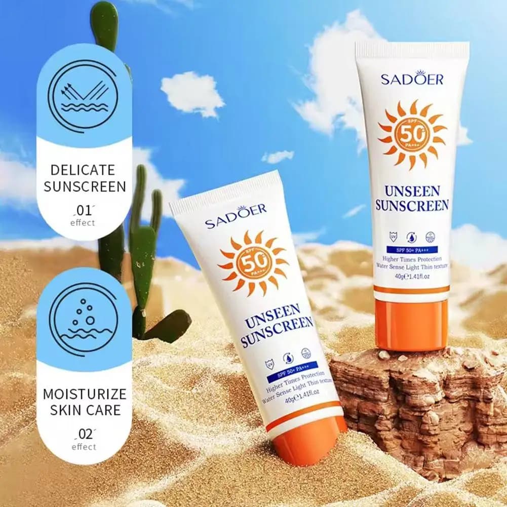 Crème solaire visage et corps SADOER SPF 90+ 50+, protection UV, protection solaire de la peau, anti-brillance, hydratante