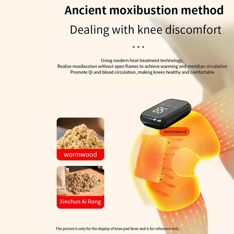 Masseur électrique de genou 3 en 1, chauffage des articulations des jambes, Vibration, attelle de coude, soulagement de l'arthrite, Fatigue, soutien du genou