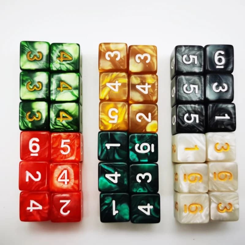 D6 DND dés rôle 6 faces jeux de dés ensemble pour donjons et Dragons RPG MTG jeu