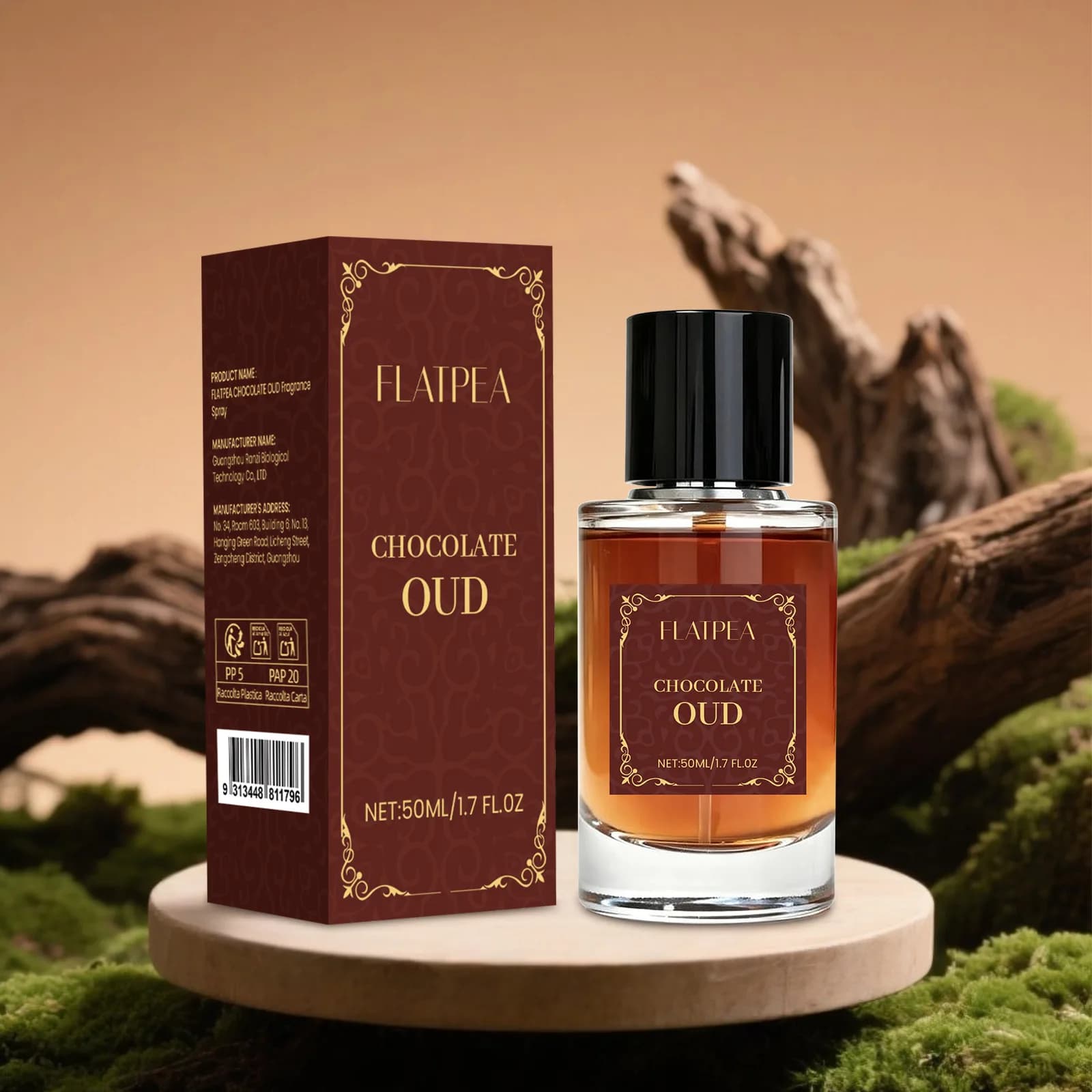 Spray de parfum sans alcool au chocolat