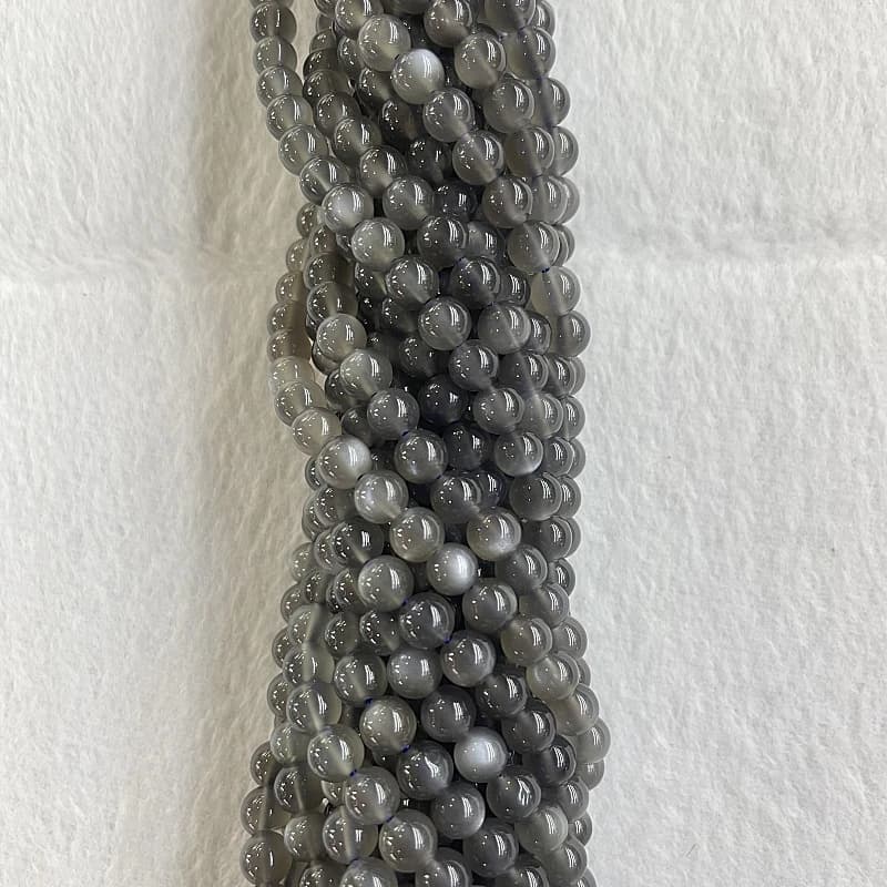 Perles rondes en pierre de lapis-lazuli noire naturelle, pour la fabrication de bijoux, accessoires pour bracelets et boucles d'oreilles, 15'' 6/8/10/12mm