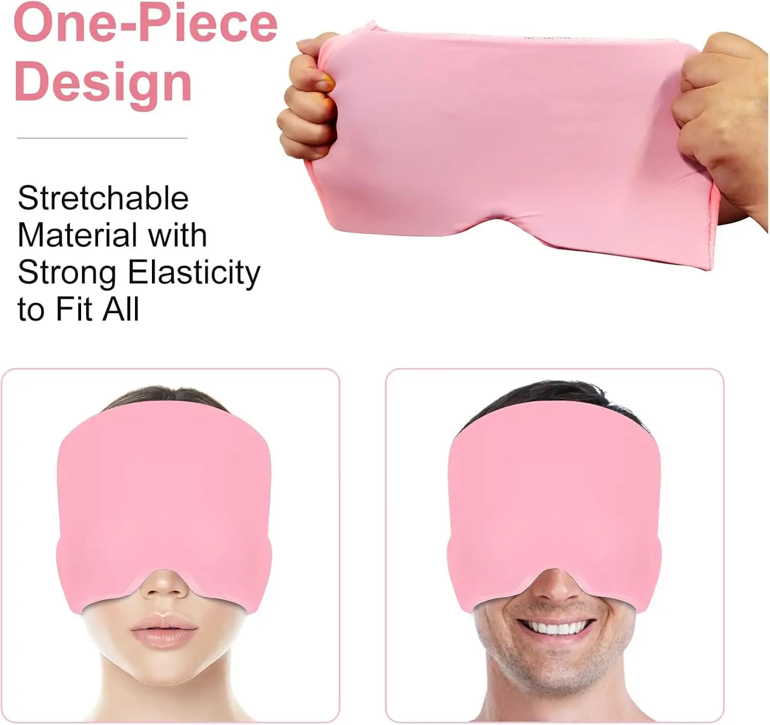 Chapeau de soulagement de la Migraine, chapeau pour les maux de tête, Gel, thérapie chaude et froide, casquette de glace pour soulager la douleur, masque pour les yeux, soulagement de la pression du S