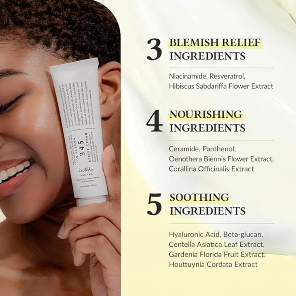 Crème antioxydante 345 pour peaux sujettes à l'acné, hydrate en profondeur, apaise les rougeurs, répare la barrière cutanée et améliore la capacité d'autoprotectrice de la peau.
