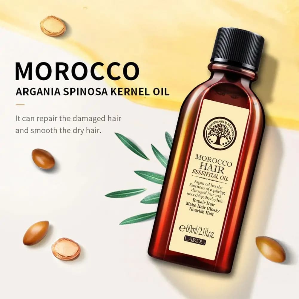 LAIKOU Hearth – huile d'argan marocaine pour cheveux bouclés et crépus