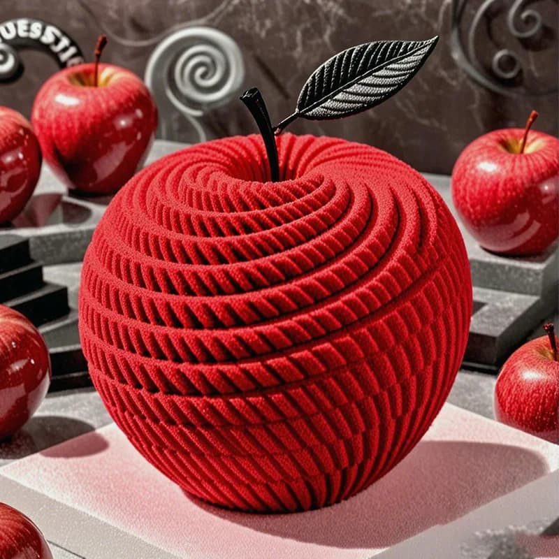 Moule à gâteau en Mousse de pomme en spirale