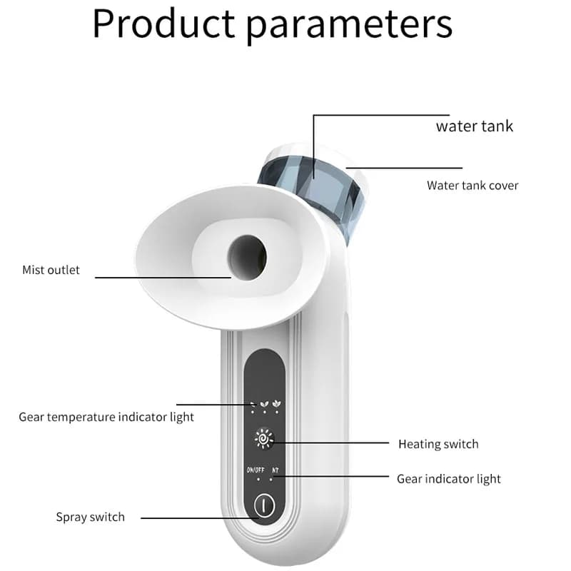 Pulvérisateur de brume à vapeur pour les yeux, compresse chaude et froide, Nano Portable, Instrument hydratant, soulage la Fatigue oculaire, beauté des yeux
